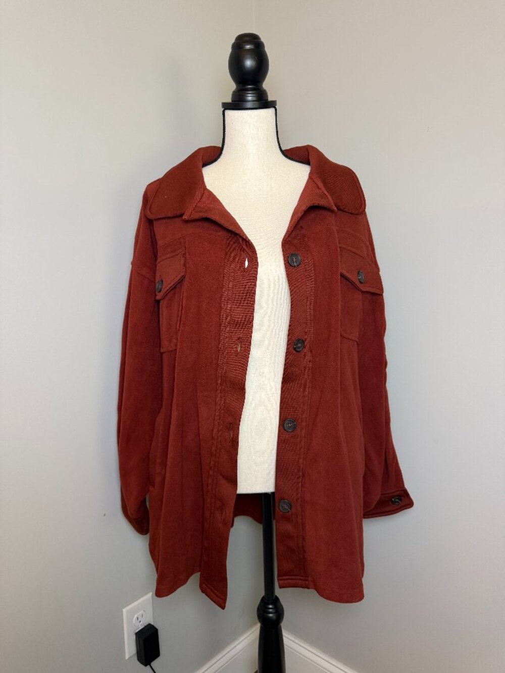 Zenana Micro Fleece Shacket